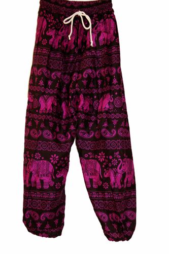 Barnbyxa Rayon Elefantmönster cerise